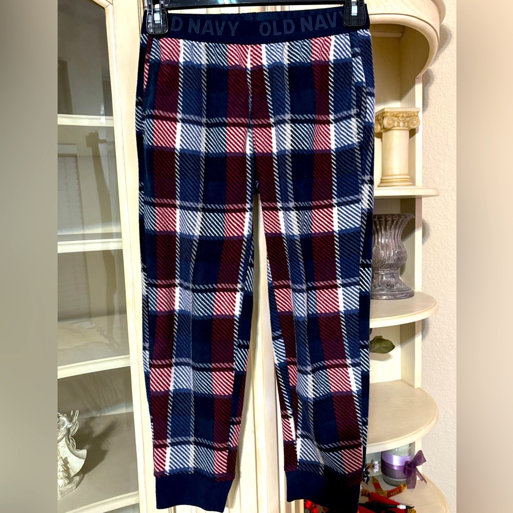 Old Navy Boys Multicolor Plaid Pajama Pants
